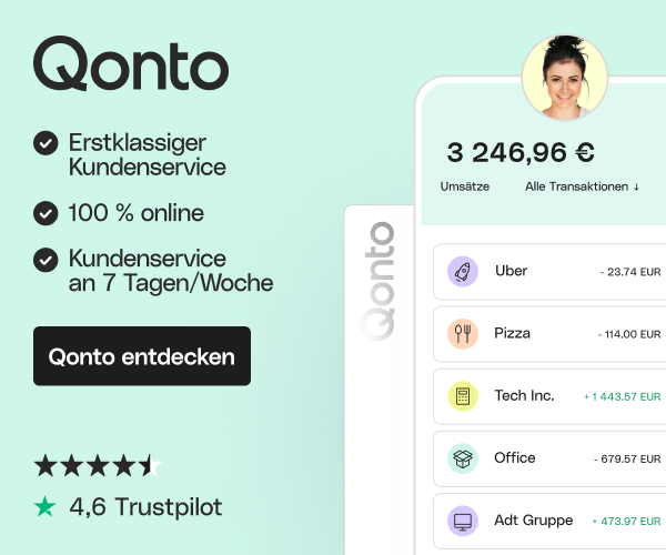 Qonto Geschäfstkonto - Die Neo-Bank für Selbstständige, kleine und mittlere Unternehmen