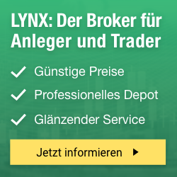 LYNX: Der Broker für Anleger und Trader. Günstige Preise. Professionelles Depot. Ausgezeichneter Service.