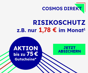 CosmosDirekt Risikolebensversicherung, z.B. nur 1,78 EUR im Monat?